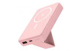 【多摩電子工業株式会社】モバイルバッテリー 5000mAh MagSafe対応 ワイヤレス充電器【チェリーブロッサム】 141305_GD012VC04