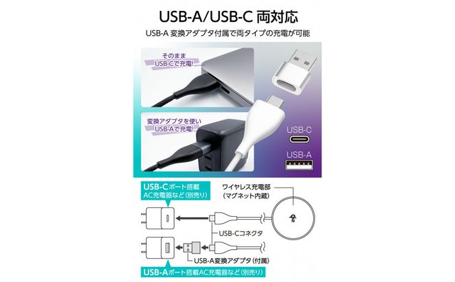 【多摩電子工業株式会社】Qi2対応 マグネット式ワイヤレス急速充電器（スタンド内蔵）【ブラック】 141305_GD014VC01