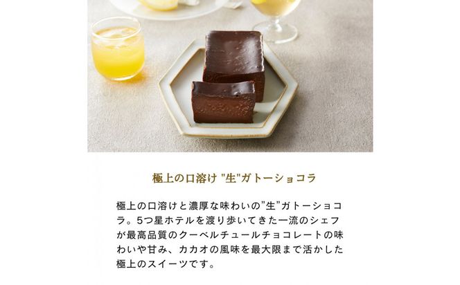 欅の仁取皿と生ガトーショコラ。小田原の伝統を受け継いだお皿と小田原の極上スイーツ(300g)のコラボ商品【チョコレート 特濃厚 濃密な味わい 極上の口溶け 極上のチョコレート 一流の料理人 カカオの風味やコク カカオ 至極の逸品 神奈川県 小田原市 】 142069_DW008