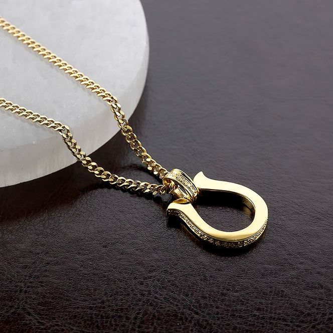 ネックレス メンズ 18金 k18 馬蹄 ダイヤモンド ゴールド ペンダントトップ 大ぶり 喜平 ホースシュー イエローゴールドk18 18k メンズジュエリー 普段 使い おしゃれ 大人 人気 250611400dym-p SWAA299