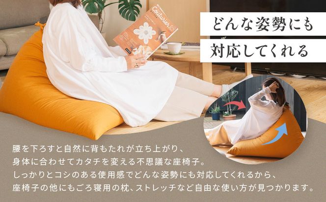 【大東寝具】～くつろぎのかたち～ 座・気まま ツムギクロス（レギュラーサイズ）【ビーズクッション座椅子】（カラー：雪代）［ 京都 寝具 老舗 クッション 人気 おすすめ くつろぎ 寝ごこち お取り寄せ 通販 送料無料 ふるさと納税 ］ 261009_A-BM009VC07