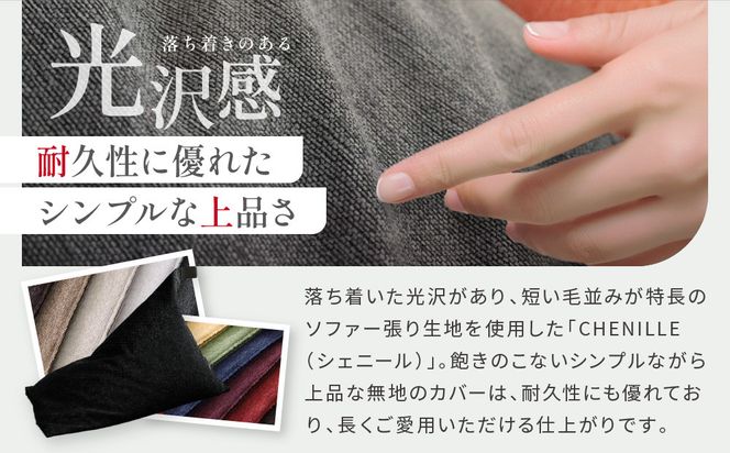 【大東寝具】～心と体によりそうかたち～ tetra シェニール（レギュラーサイズ）【ビーズクッション座椅子】（アーモンド）［ 京都 寝具 老舗 クッション 人気 おすすめ くつろぎ 寝ごこち お取り寄せ 通販 送料無料 ふるさと納税 ］ 261009_A-BM007VC10