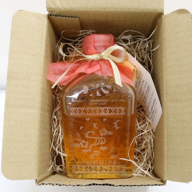 沖縄県産はちみつ 『みつしずく』 200ml (百花蜂蜜 / ミンサー柄ボトル入り) 蜂蜜 はちみつ ハチミツ 国産 ギフト 沖縄市 / 沖縄市観光物産センター夢プラザおきなわ[BCBE001]