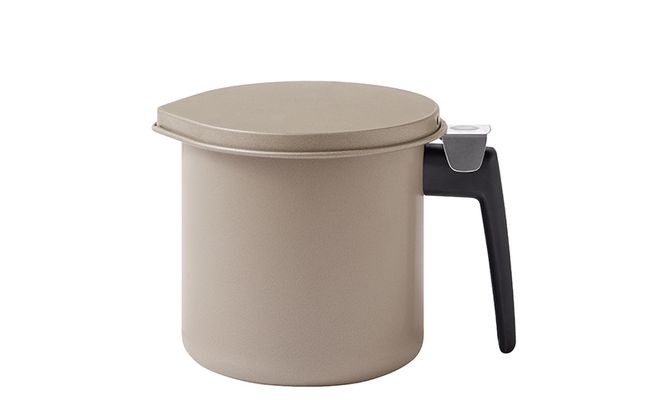 オイルポット カートリッジ付き 油こし 油こし器 油ポット グレー アイリスオーヤマ H-OP800 油ろ過器 フィルター付き 揚げ物 天ぷら 油 再利用 エコ 節約 活性炭オイルポット 800ml 