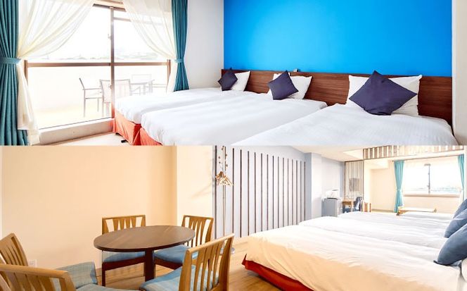 和洋室 1泊2日 宿泊券 (最大6名様/朝食付き) 未就学のお子様 添い寝無料 宿泊利用券 沖縄旅行 ホテル チケット ギフト 沖縄市 / ライカムファミリーリゾートホテル[BCEH003]