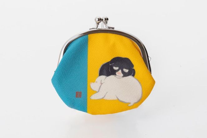 【芸艸堂】中村芳中「仔犬」がま口 261009_B-AE16