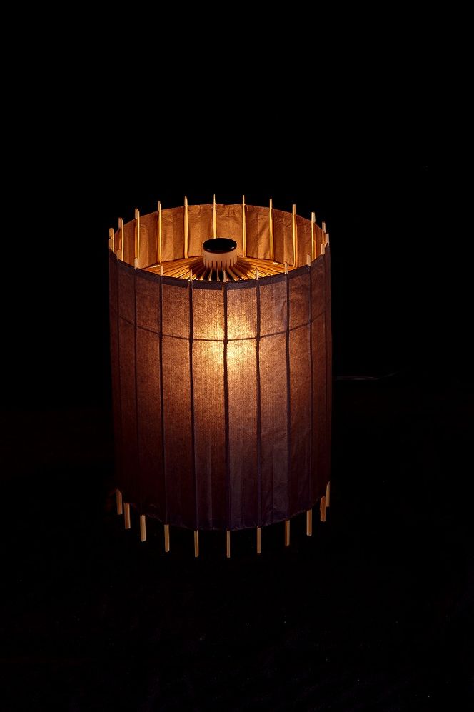 【日吉屋】自立式テーブルスタンド照明 和紙の色（黒） 261009_B-AF01VC03