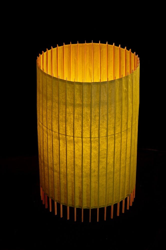 【日吉屋】自立式スタンド照明 和紙の色（萌黄色） 261009_B-AF02VC08