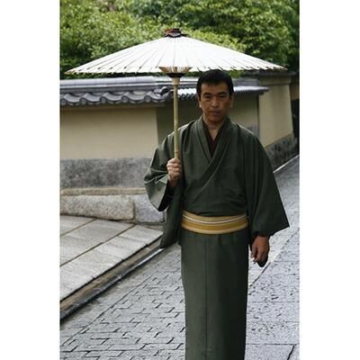 【日吉屋】特選番傘（白） 名入れあり（タイプA・C) 261009_B-AF10