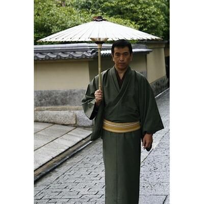 【日吉屋】特選番傘（黒） 名入れあり（タイプA・C) 261009_B-AF12