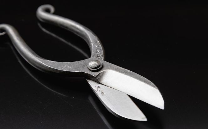 【金高刃物老舗】花鋏 黒打 穂長 青鋼（五寸五分） 261009_B-BA09