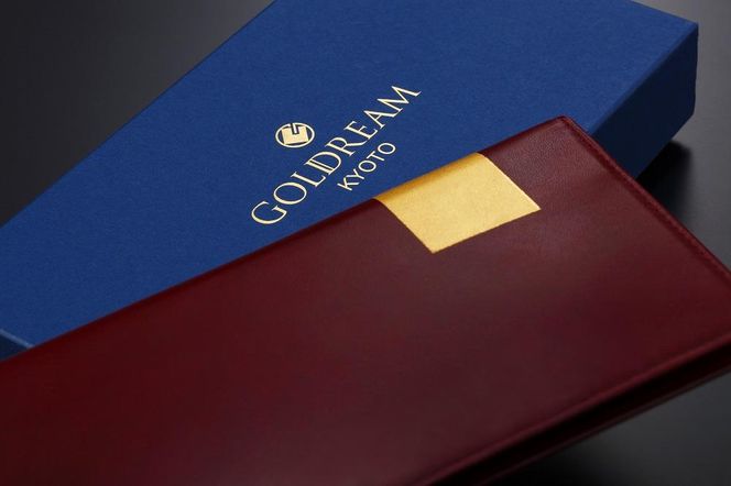 【金箔押　山村】Byobu 長財布（緋色） 261009_B-BC10