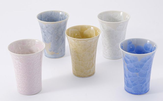 【陶あん】花結晶フリーカップ（白） 261009_B-BQ05