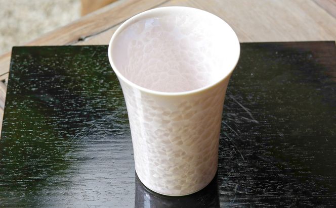 【陶あん】花結晶フリーカップ（ピンク） 261009_B-BQ06