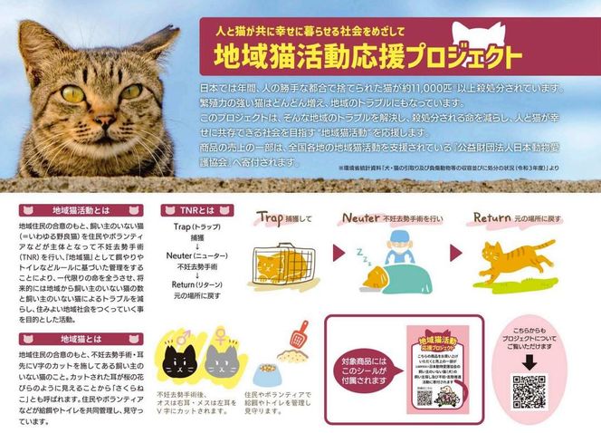 【三陽商事】地域猫活動　綿三幅両面ふろしき（キャットパズル／ブラック×コスモス色） 261009_B-BY52