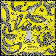 【三陽商事】地域猫活動　綿24幅ふろしき（リアン／イエロー） 261009_B-BY53