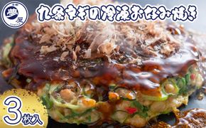 【夢屋】九条ネギの冷凍お好み焼き 3枚セット 261009_B-EQ03