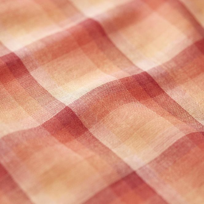 【アトリエシムラ】《草木染めのストール》色合わせストール（万華鏡ー茜） 261009_B-EY31