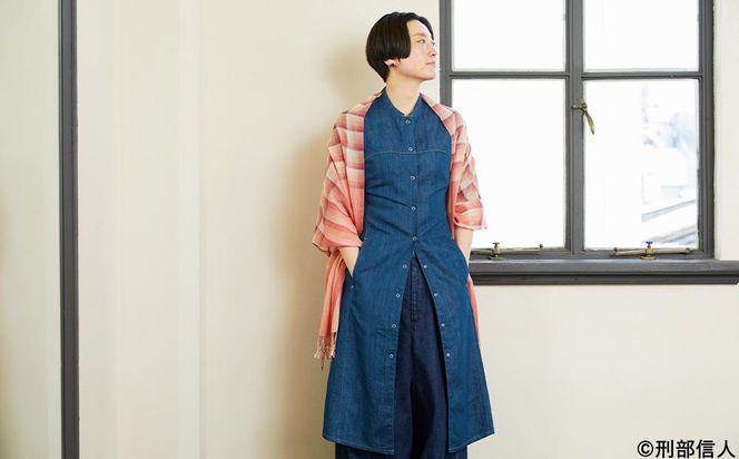 【アトリエシムラ】《草木染めのストール》色合わせストール（万華鏡ー茜） 261009_B-EY31