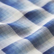 【アトリエシムラ】《草木染めのストール》色合わせストール（万華鏡ー藍） 261009_B-EY32