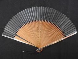 【京風庵大むら】令和鉄扇～plusα～（扇面黒・中骨茶） 261009_B-FB01