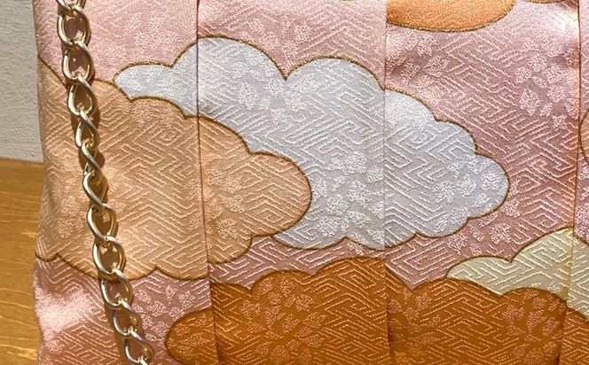 【RITOFU】Kyo-Yuzen クラッチバッグ（瑞雲・ピンク） 261009_B-HA07