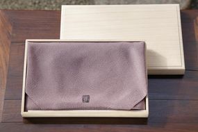 【宮井】正絹ふろしき　四季の色（淡口紫）二幅　桐箱入り 261009_B-KA05