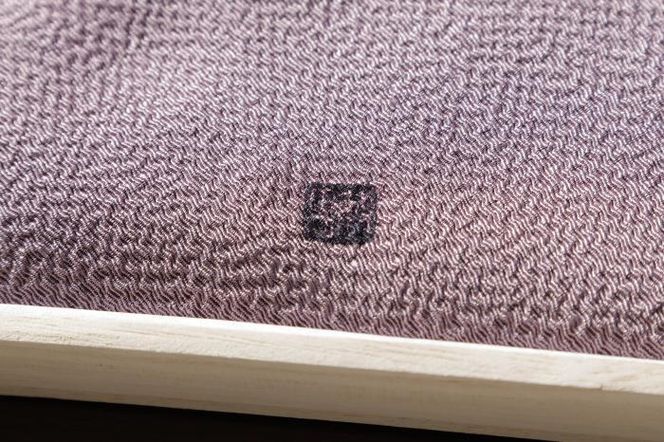 【宮井】正絹ふろしき　四季の色（淡口紫）約45cm幅　桐箱入り 261009_B-KA07