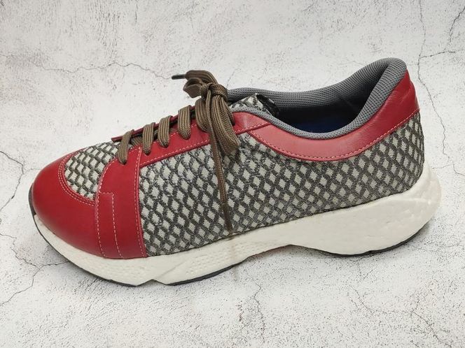 【ネーカーズ】【Tie a bond】西陣織スニーカー（赤）〈23.5cm〉 261009_B-KY21