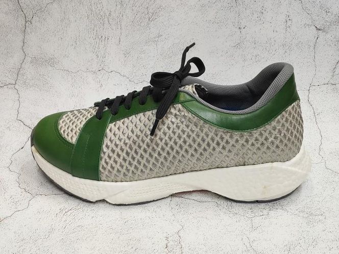 【ネーカーズ】【Tie a bond】西陣織スニーカー（緑）〈26.5cm〉 261009_B-KY25