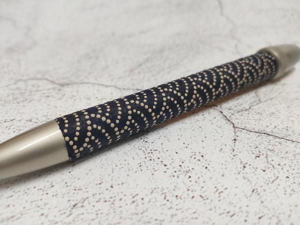 【ネーカーズ】【ペンモード】京印伝ボールペン（青海波） 261009_B-KY32