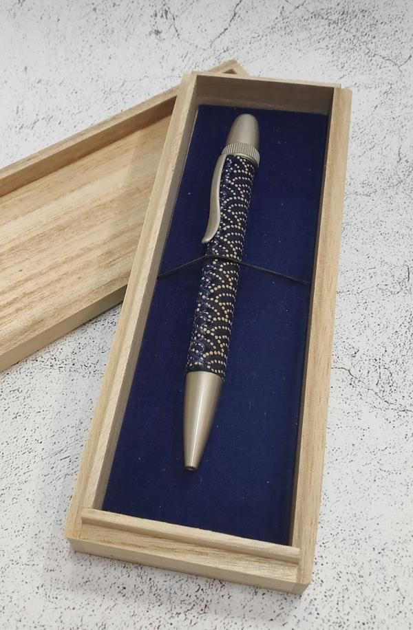 【ネーカーズ】【ペンモード】京印伝ボールペン（青海波） 261009_B-KY32