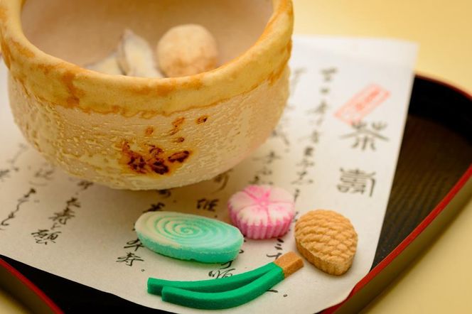 【甘春堂】茶寿器（ちゃじゅのうつわ）食べられる抹茶茶碗 261009_B-RA01