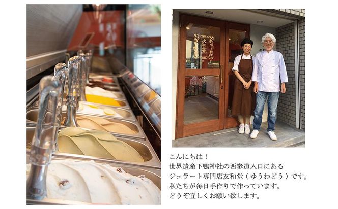【友和堂】定番と季節のジェラート8個セット｜京都 スイーツ ジェラート 人気［ 京都 スイーツ 人気 おすすめ アイス お取り寄せ 通販 送料無料 ふるさと納税 ］ 261009_B-RH05