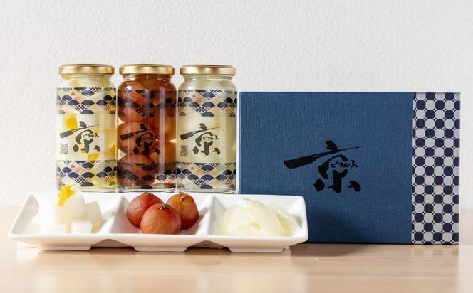 【randfarm】京ピクルス詰め合わせ　3本（和風味、ミニトマト、麹玉ねぎ） 261009_B-RL01