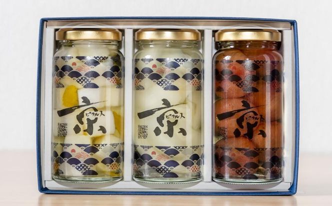 【randfarm】京ピクルス詰め合わせ　3本（和風味、ミニトマト、麹玉ねぎ） 261009_B-RL01