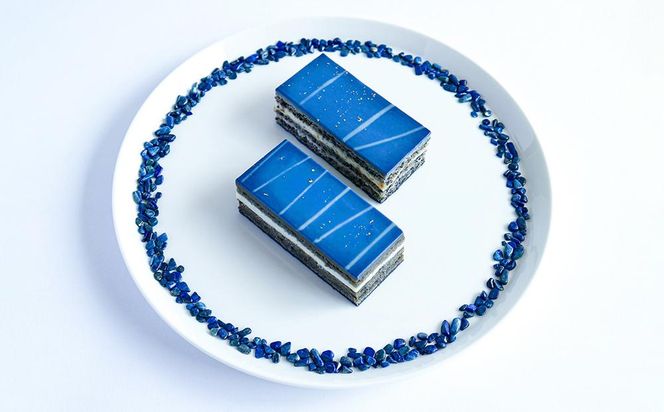 【ウサギノネドコ】鉱物スイーツ ラピスラズリのオペラ 261009_B-RZ01