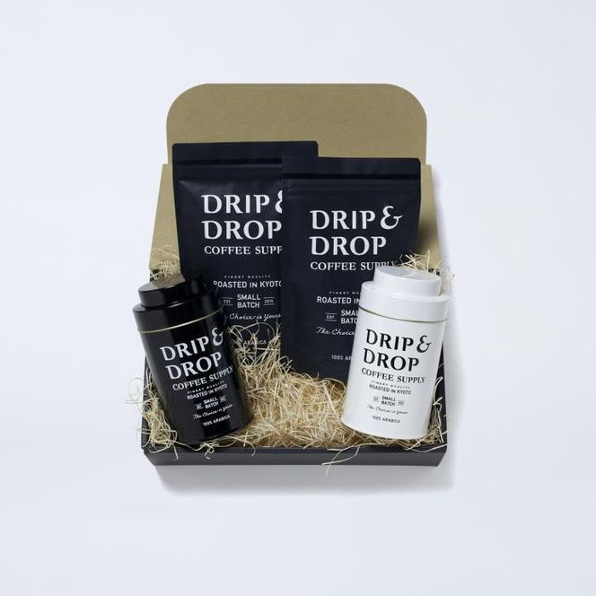 【DRIP&DROP COFFEE SUPPLY】コーヒー挽き豆(ペーパーフィルター挽き)（オリジナル缶入り） 261009_B-SB02VC02