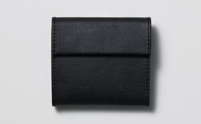 【KENTO HASHIGUCHI】コンパクト財布 ブラック（leather half wallet black） 261009_B-SJ05