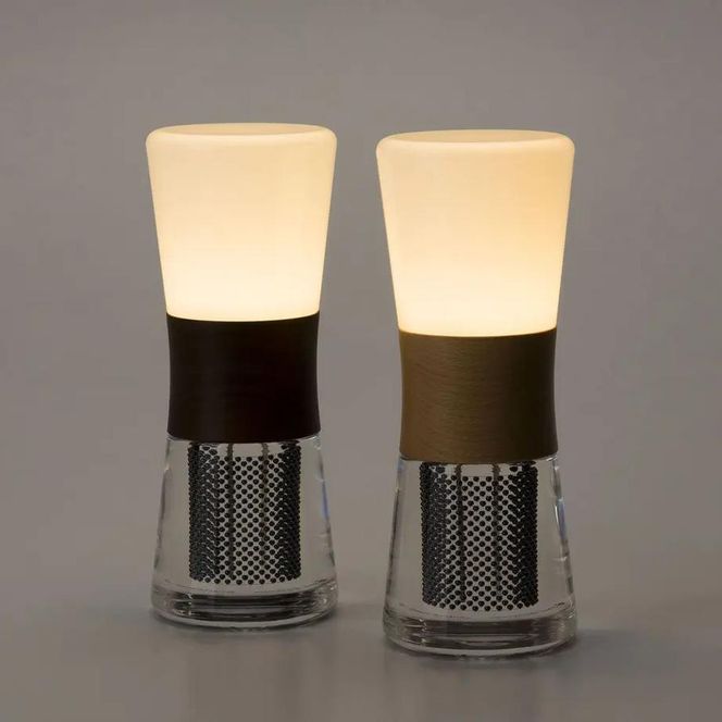 【世界初の全方位受光ソーラー】スフェラーランタン（砂時計型のソーラーランタン）＜ハードメイプル＞［ 京都 世界初 太陽電池 スフェラ―パワー ランプ アウトドア キャンプ  災害用 電気 間接照明 照明 ふるさと おしゃれ かっこいい 京都 通販 送料無料 ふるさと納税 ］ 261009_B-TM09