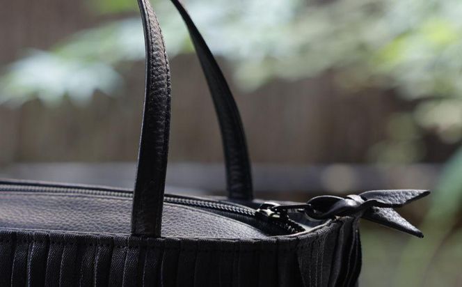 【岩則京遊(株)】畳縁バッグ 和バッグMini《黒》 261009_B-VR03