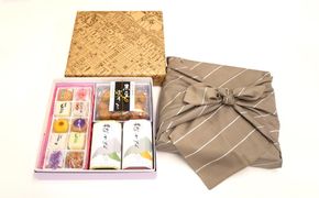 【伊勢源六たちばなや】きれいどころ 詰合せ 「京風呂敷・コトノワ ワームグレー」 261009_B-WL01