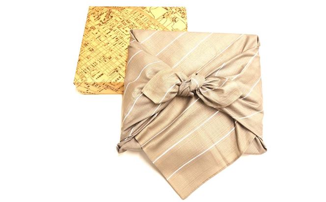 【伊勢源六たちばなや】きれいどころ 詰合せ 「京風呂敷・コトノワ ワームグレー」 261009_B-WL01