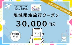 京都府京都市日本旅行地域限定旅行クーポン30,000円分（Eメール発行）(ホテル、旅館、宿泊)［ 京都 旅行 クーポン ホテル 旅館 宿泊 観光 グルメ 人気 おすすめ ふるさと納税 ］ 261009_A-TL008