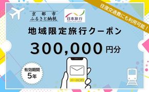 京都府京都市日本旅行地域限定旅行クーポン300,000円分（Eメール発行）(ホテル、旅館、宿泊)［ 京都 旅行 クーポン ホテル 旅館 宿泊 観光 グルメ 人気 おすすめ ふるさと納税 ］ 261009_A-TL012