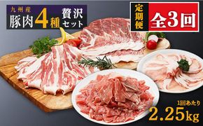 【定期便】豚肉4種 贅沢セット 2.25kg 全3回定期便 464686_SA162