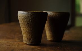 カモシカ窯 タンブラー ビアカップ 1個 食器 陶器 鰺ヶ沢町