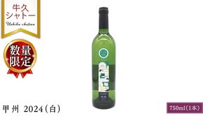 【 数量限定 】 甲州 2024（白） 1本 750ml 白ワイン ワイン やや甘口 アルコール13度 750ミリリットル 甲州使用 ギフト プレゼント 記念日 誕生日 父の日 母の日 お酒 贈り物 [AP021us]