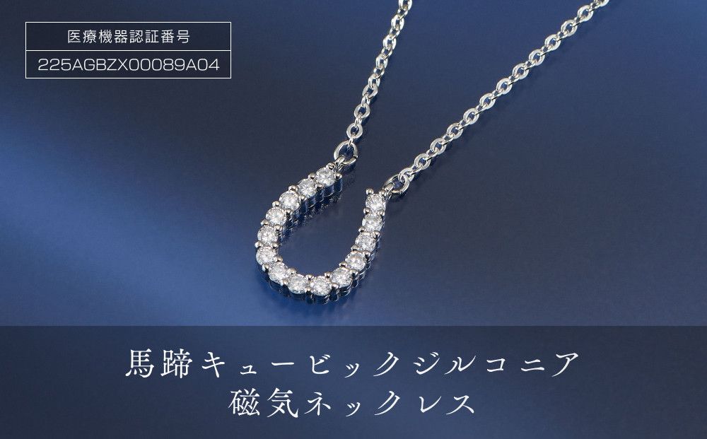 P21912-2 「馬蹄キュービックジルコニア磁気ネックレス」 272183_AF72