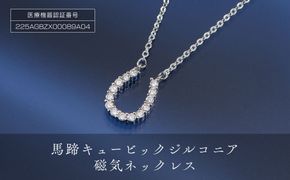 P21912-2　「馬蹄キュービックジルコニア磁気ネックレス」 272183_AF72